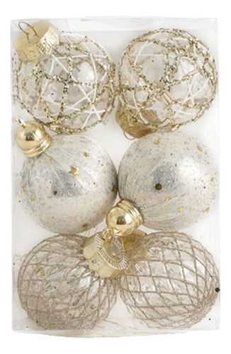 6 Bolas De Navidad Para Colgar En El De Navidad, 6 Cm, Para