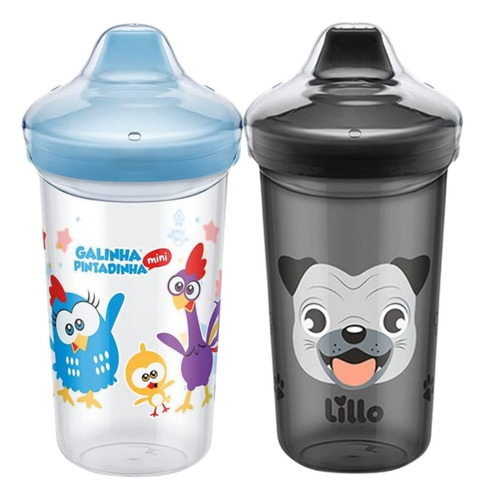Kit Copos Transição Infantil Max Lillo Bico Rígido C/ 2 +12m