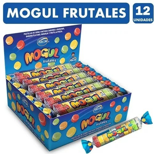 Gomitas Mogul Frutales En Rollo (caja Con 12 Unidades)