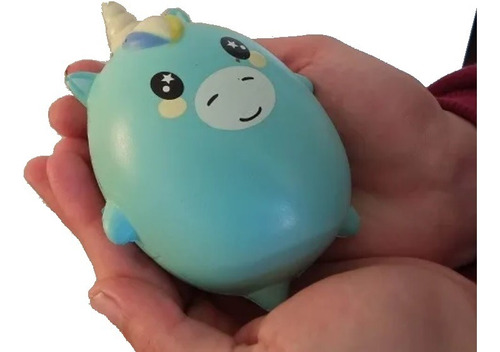 Squishy Kawaii Unicornio Verde, Juguete Anti Stress