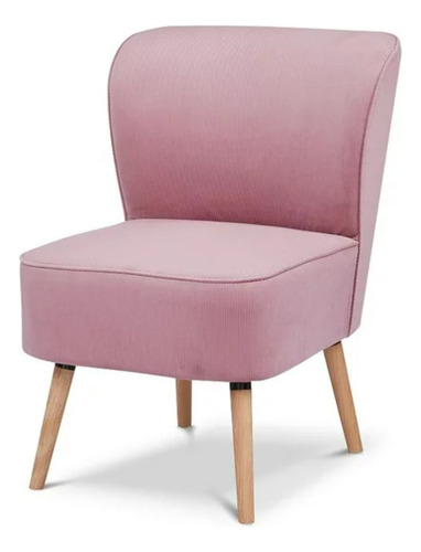 Hometrends Sillón Hometrends Individual Rosa Velvet