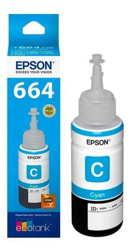 Tinta Original Epson 664 Cyan Composystem