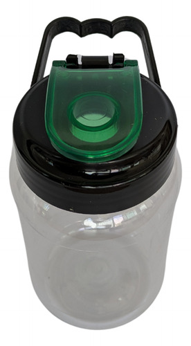 130 Vasos De Fiesta Con Tapa De Asa Cilindro 500 Ml Reusable Verde Oscuro