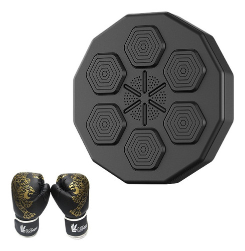 Máquina De Boxeo Bluetmusical Colgante En La Pared + Guantes