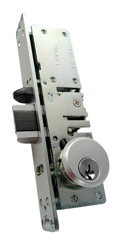 Imagen 3 de 4 de Cerradura Puerta Cerrojo Doble Perno Antisabotaje