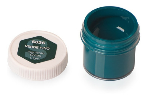 Pigmento Verde Pino Solido Vidrio Liquido Resinas