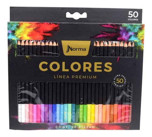 Colores Norma Linea Premium Ultra Suaves Con 50 Piezas