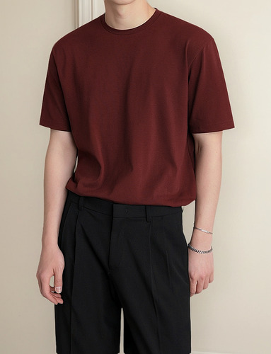 Camiseta Holgada De Verano De Manga Corta Con Cuello Redondo