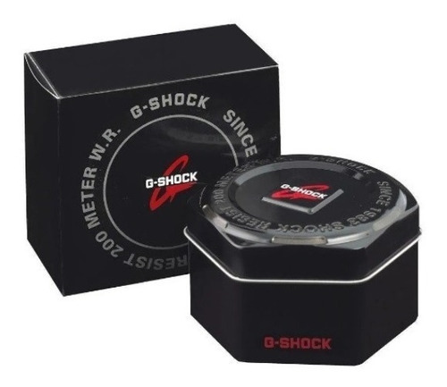 Reloj Casio G-shock Gm-5600b-1d 5600 200m Cristal Ahora12 Color De La Malla - Color Del Bisel - Color Del Fondo 1d