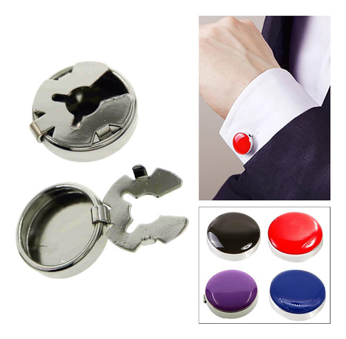 5 X 2x Men Cufflinks, Button Covers Shirts Wedding Party