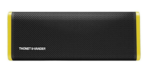 Imagen 1 de 2 de Parlante Thonet & Vander Frei portátil con bluetooth waterproof black y yellow