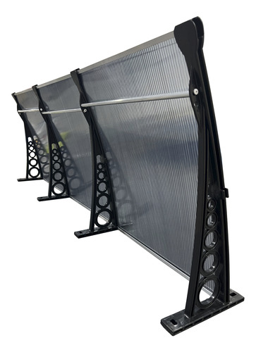 Toldo Policarbonato 3,60x0,50m P/ Portas E Janelas -completo
