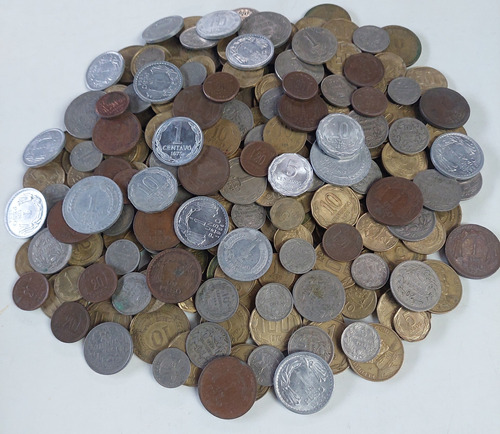 1 Kilo Monedas Chilenas Distinta Denominación
