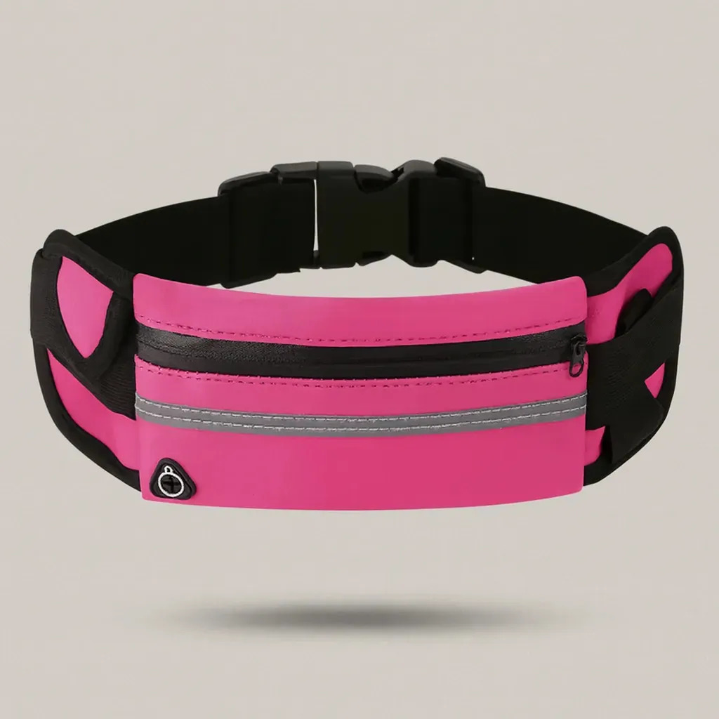 Pochete Slim Impermeável Porta Celular e Documentos Para Treino Academia Caminhada Fitness Ajustável Cor Rosa Marca Lemon Shark