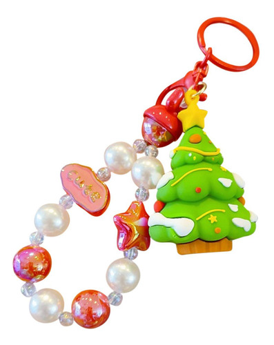Llavero Navideño Con Cuentas, Pulsera Para Niñas, Niños,