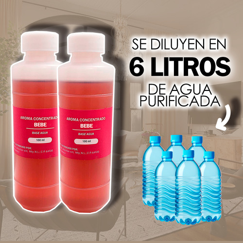 Esencia Aroma Ambiental Concentrado Bebe Base Agua - 200ml