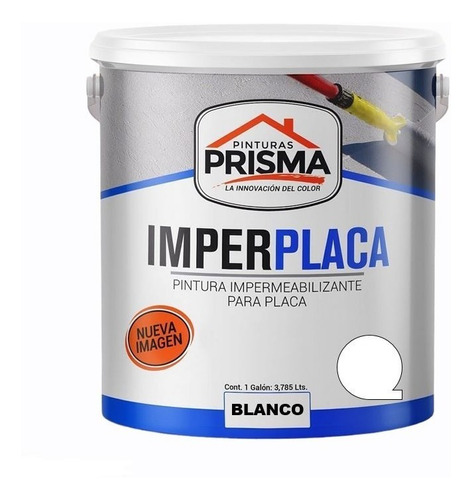 Imagen 2 de 5 de Pintura Impermeabilizante Imperplaca Cuñete 5 Galones Prisma