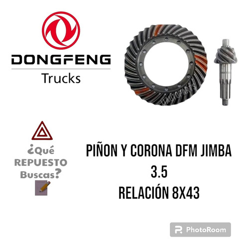 Piñon Y Corona Dfm Jimba 3.5 Relacion 8x43
