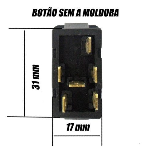 Imagem 5 de 10 de Botão Do Vidro Eletrico P/adaptação Modelo Bmw Par