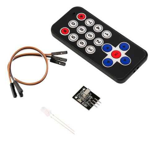 Kit Controle Remoto Ir + Receptor + Cabos Para Arduino E Pic