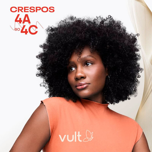 Kit Vult Cabelos Crespos Shampoo Condicionador Máscara Creme