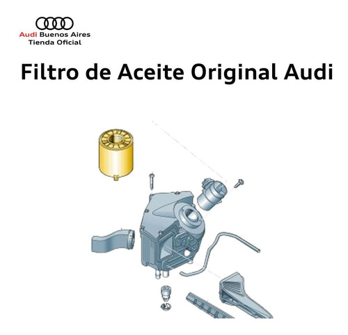 Imagen 3 de 8 de Filtro De Aceite Audi Q3 2016 Al 2019