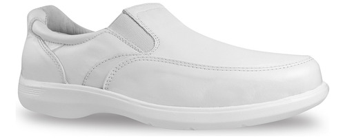 Zapato Hombre Blanco Confort Medico Enfermero Piel