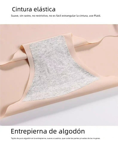 Pantaletas Confort De Sin Costura Para Mujer 5piezas