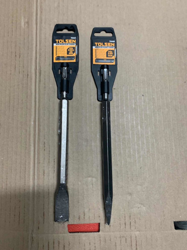 Punto Y Cincel De Acero Tolsen Sds Plus Ambos De 250 Cm Larg