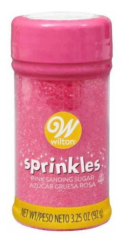 Sprinkles Azucar Gruesa Color Rosado Wilton