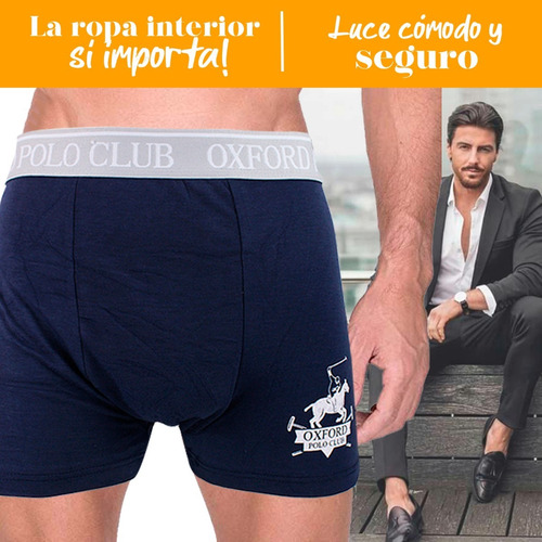 Set 12 Pcs Boxer Caballero Oxford Polo Club Original Opa-003