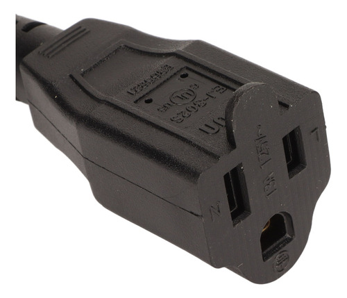 Cable Nema 5 15p A 5 15r, 16 Awg, Resistente, 3 Puntas