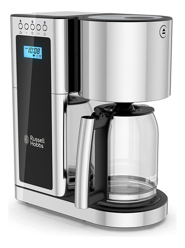 Russell Hobbs Glass Series Gafeemaker De 8 Tazas, Acero Negr