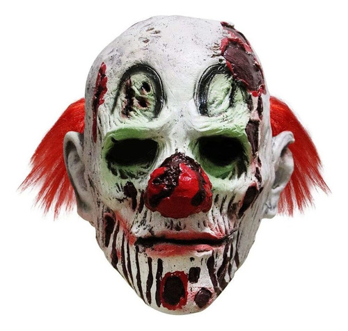 Máscara De Payaso Malvado Terror Halloween Cara De Terror Zo