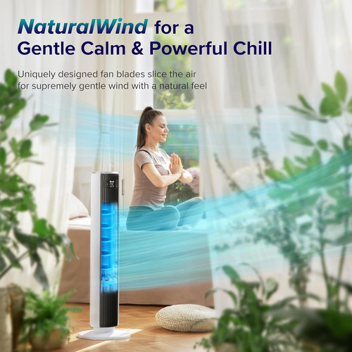 Ventilador De Torre Levoit, 28 - 48 Db, Oscilante, 5 Velocid