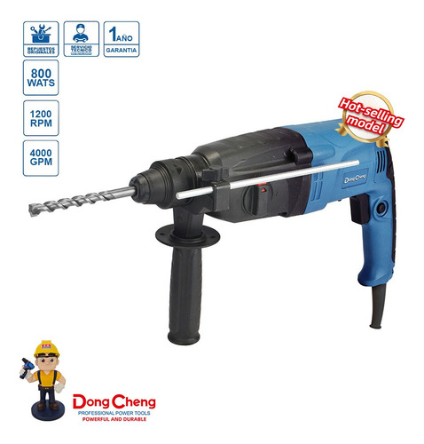 Taladro Percutor Dong Cheng Dzc05-26b | 220v 800w 4000gpm Azul 50hz