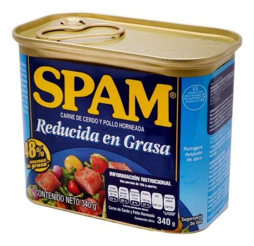 Spam Horneada Reducida En Grasa De Cerdo Y Pollo 340 G