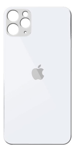 Tapa Cristal Trasero Apple iPhone 11 Pro Max Color Plata