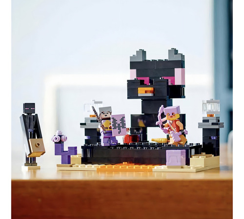 21242 Minecraft The End's Arena, Juguete De Lucha Contra Lav Cantidad De Piezas 2 Versión Del Personaje Lego