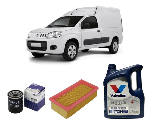 Kit 2 Filtros Fiat Fiorino 1.4 Fire Y Valvoline 10w40 X4