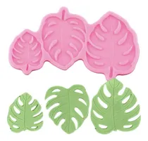 Comprar Molde Silicona Hojas Tropical X3 Fondant Porcelana Chocolate