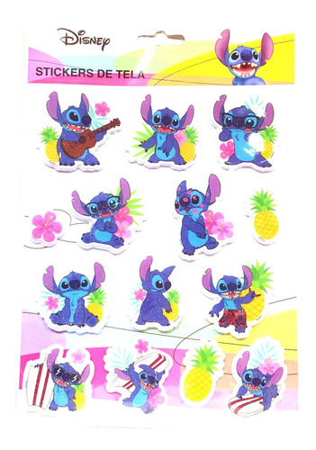Imagen 1 de 1 de Disney Stitch Stickers De Tela De Coleccion 