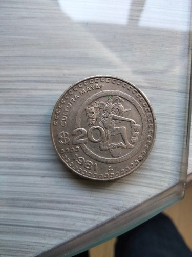 Moneda De 20 De 1981 De La Cultura Maya