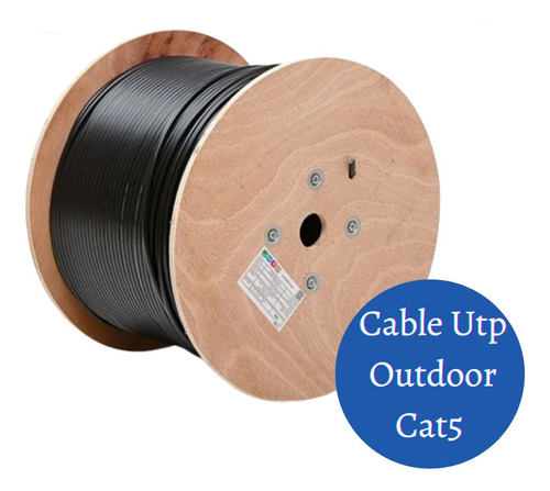 Cable Utp Bobina Cat5 305 Metros Wireplus 70/30r Outdoor