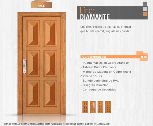 Puerta Madera Mod 124 Recta 90x200 Izq Marco Chapa Sorman