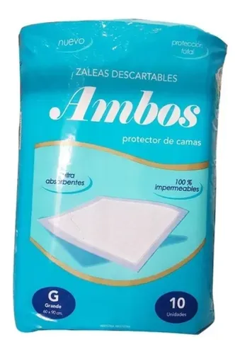 comprar Promo 6 Packs Zaleas Ambos 10 U Descartable 60x90