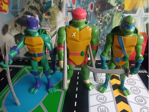 Figuras Tortugas Ninjas Mutant Xl Lote X 3
