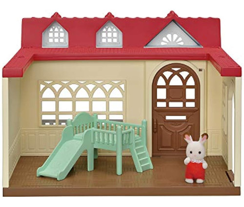 Juego De Casa De Muñecas Calico Critters Sweet Raspberry Hom