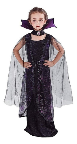Vestido De Fantasía For Niñas Vampiro Regalo De Halloween