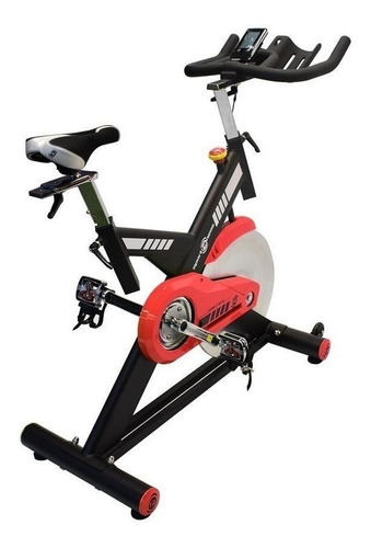 Bicicleta Spinning Siena Estática De Banda Volante 20kgs Gym Color Rojo